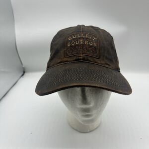 Bulleit Frontier Whiskey Distressed Look Relaxed Fit Brown Adjustable Hat Cap